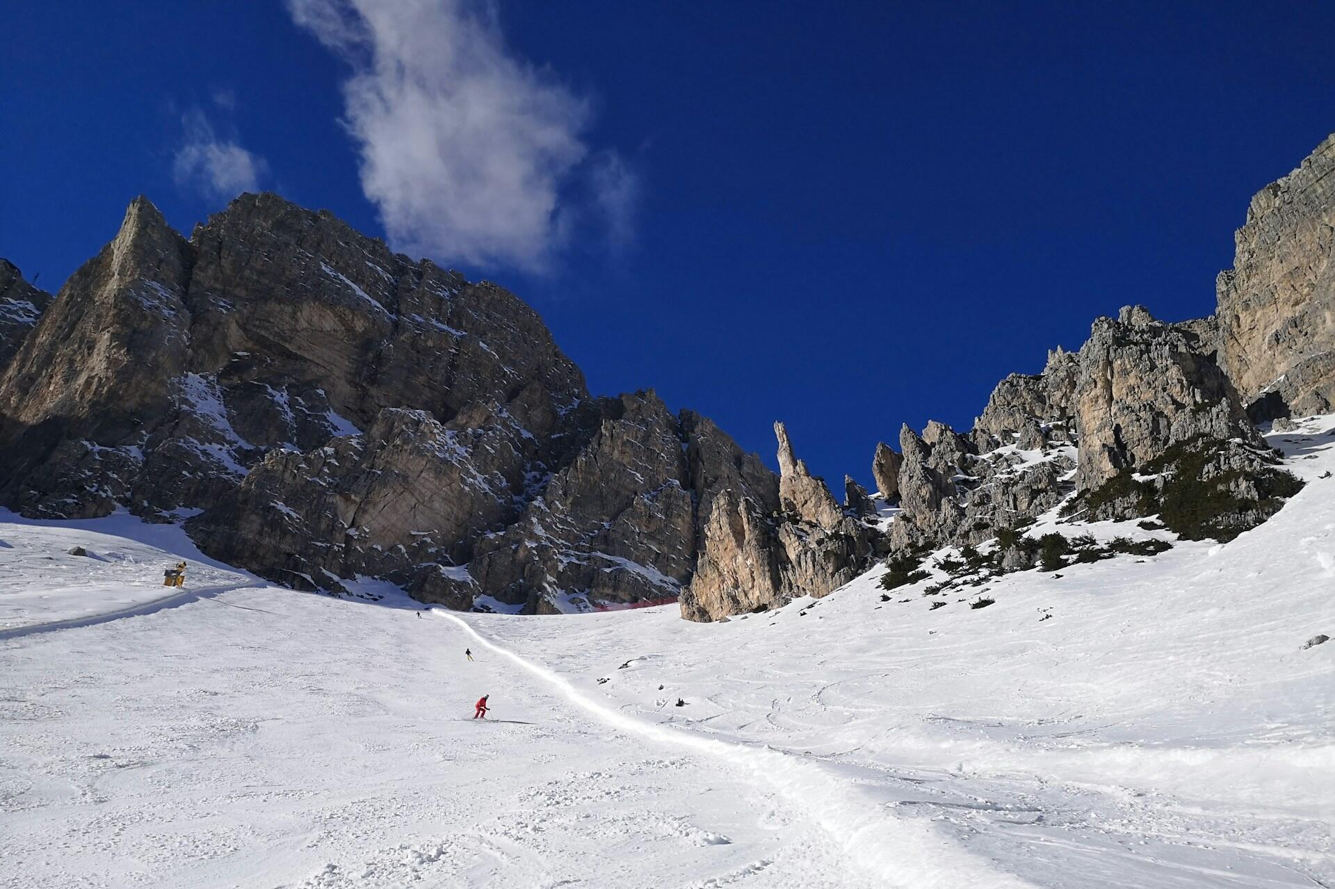 Panorama of the Dolomites in Cortina d'Ampezzo.